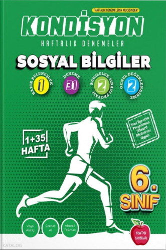 Newton Yayınları 6.Sınıf Kondisyon Haftalık Kazanım Denemeleri 36 Hafta -Sosyal Bilgiler