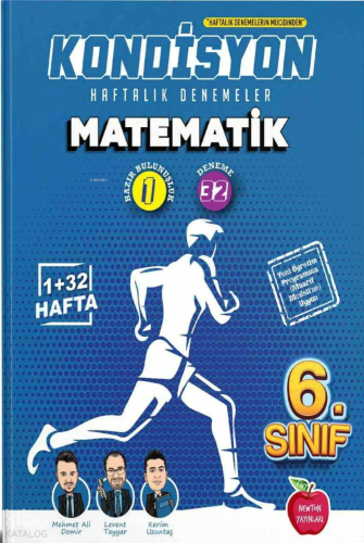 Newton Yayınları 6.Sınıf Kondisyon Matematik Haftalık Kazanım Denemeleri 33 Hafta