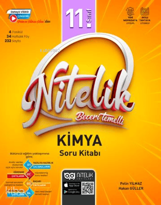 Nitelik  11. Sınıf Kimya Soru Kitabı Beceri Temelli
