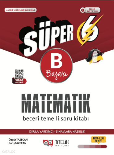 Nitelik 6. Sınıf Matematik (B) Beceri Temelli Soru Kitabı