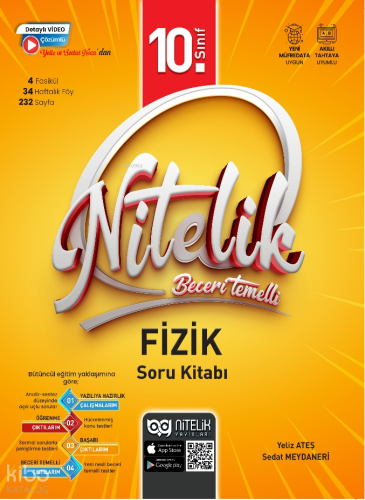 Nitelik Yayınları 10. Sınıf Beceri Temelli Fizik Soru Kitabı