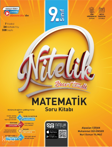 Nitelik Yayınları 9. Sınıf Beceri Temelli Matematik Soru Kitabı