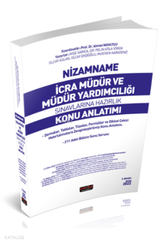 Nizamname İcra Müdür ve Müdür Yardımcılığı Sınavlarına Hazırlık Konu Anlatımı