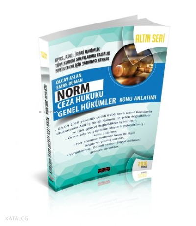 Norm Ceza Hukuku Genel Hükümler Konu Anlatımlı
