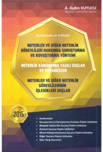 Noterlik Kanununda Yazılı Suçlar ve Kabahatler Noterler ve Diğer Noter