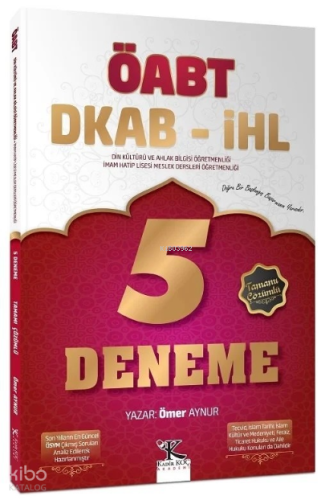 ÖABT Din Kültürü ve Ahlak Bilgisi Öğretmenliği 5 Deneme Çözümlü