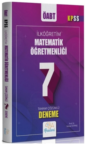 ÖABT İlköğretim Matematik Öğretmenliği 7 Deneme Çözümlü - Kitapiks.com