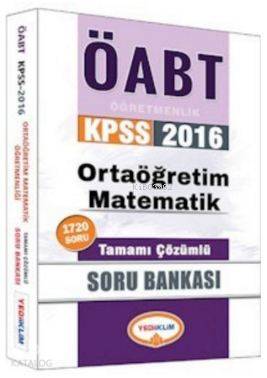 Öabt Kpss Ortaöğretim Matematik Öğretmenliği; Tamamı Çözümlü Soru Bank