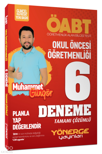 ÖABT Okul Öncesi Öğretmenliği 6 Deneme Çözümlü