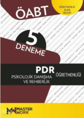 ÖABT - PDR - Psikolojik  Danışma Ve Rehberlik  Öğretmenliği- 5 Deneme