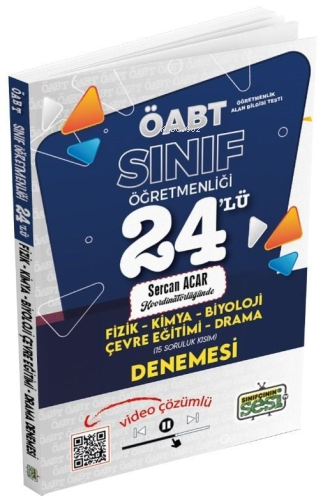 ÖABT Sınıf Öğretmenliği (Fizik, Kimya, Biyoloji, Çevre Eğitimi, Drama) 24 Deneme Video Çözümlü