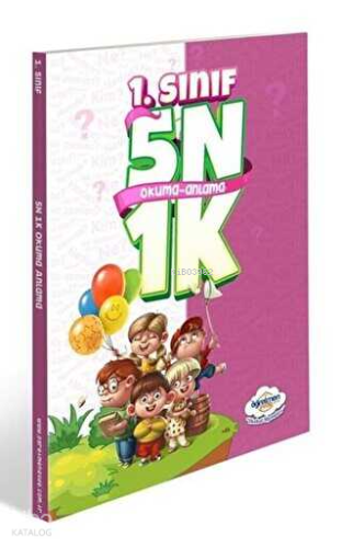 Öğretmen Evde Yayınları 5N1K 1. Sınıf Okuma Anlama Kitabı (Büyük Boy)