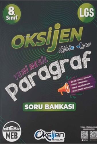 Oksijen 8. Sınıf Paragraf Soru Bankası - Kitapiks.com