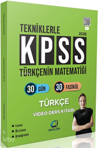 Oksijen Yayınları 2026 KPSS Türkçenin Matematiği Türkçe Video Ders Kitabı