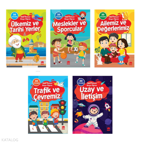 Okul Öncesi Boya Öğren(5 Kitap)