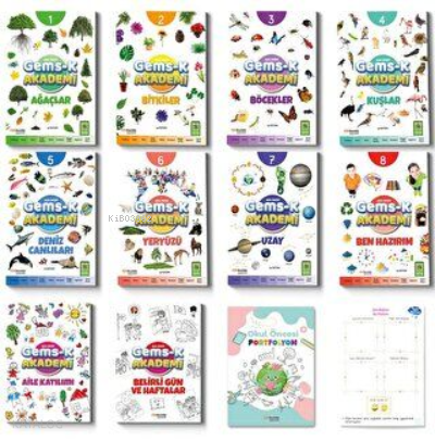 Okul Öncesi GEMS-K Akademi Eğitim Seti 12 Parça