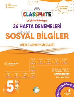 Okyanus Yayınları 5. Sınıf Classmate 36 Hafta Denemeleri Sosyal Bilgil