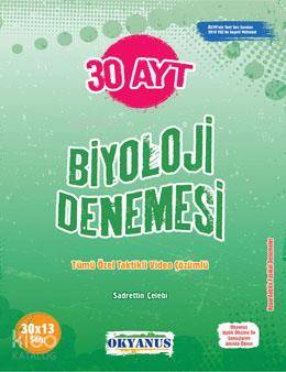 Okyanus Yayınları AYT 30 Biyoloji Denemesi Okyanus Y