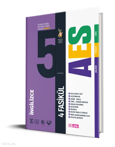 Optik Yayınları 5. Sınıf İngilizce AES Etkinlikli Soru Bankası 4 Fasik