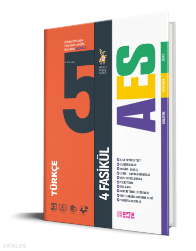 Optik Yayınları 5. Sınıf Türkçe AES Etkinlikli Soru Bankası 4 Fasikül