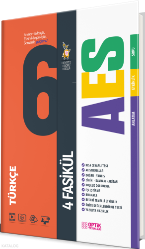 Optik Yayınları 6. Sınıf Türkçe AES Etkinlikli Soru Bankası