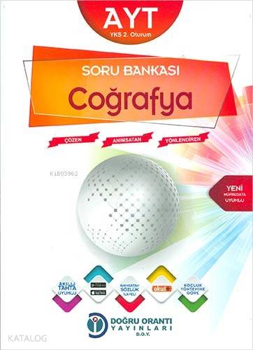 Orantı Yayınları AYT Coğrafya Soru Bankası Doğru Orantı - Kitapiks.com