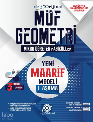 Orijinal Mikro TYT Geometri Maarif Model 1. Aşama Mikro Öğreten Fasikü