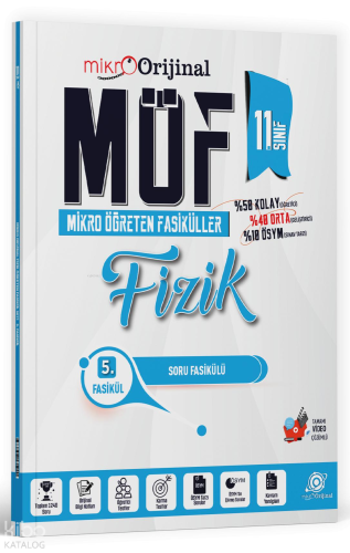 Orijinal Yayınları 11. Sınıf Fizik MÖF Mikro Öğreten Fasiküller
