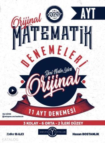 Orijinal Yayınları AYT Orijinal Matematik 11 li Denemeleri Orijinal