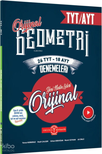 Orijinal Yayınları TYT AYT Geometri 26 TYT 18 AYT Deneme