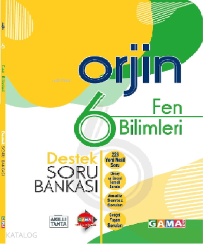 Orjin 6 Fen Bilimleri Destek Soru Bankası + 20 Deneme (2 Kitap)