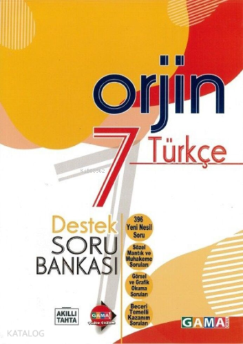 Orjin 7 Türkçe Destek Soru Bankası + 20 Deneme (2 Kitap)