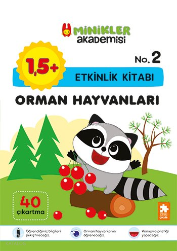Orman Hayvanları Etkinlik Kitabı - Minikler Akademisi - 2