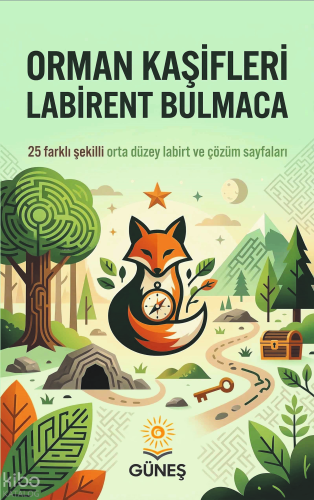 Orman Kaşifleri Labirent Bulmaca;25 Farklı Şekilli Orta Düzey Labirent