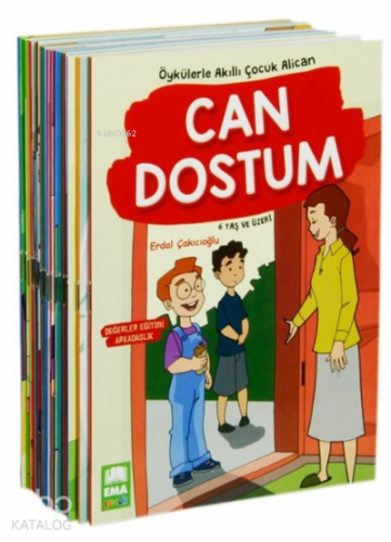 Öykülerle Akıllı Çocuk Alican (20 Kitap Set) 6 Yaş ve Üzeri Değerler E