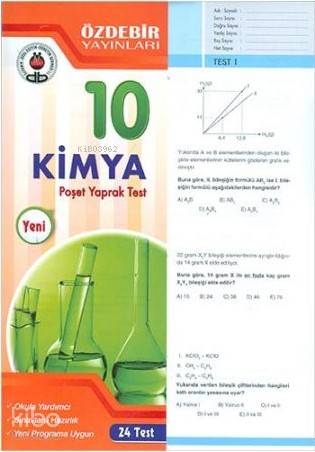 Özdebir 10.Sınıf Poşet Yaprak Test Kimya - Kitapiks.com