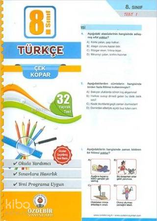 Özdebir 8.Sınıf Poşet Yaprak Test Türkçe - Kitapiks.com