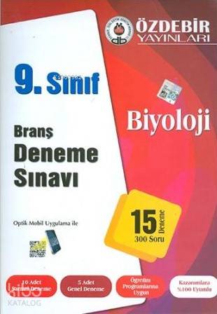 Özdebir 9.Sınıf Biyoloji Branş Deneme Sınavı - Kitapiks.com