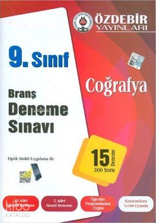 Özdebir 9.Sınıf Coğrafya Branş Deneme Sınavı - Kitapiks.com