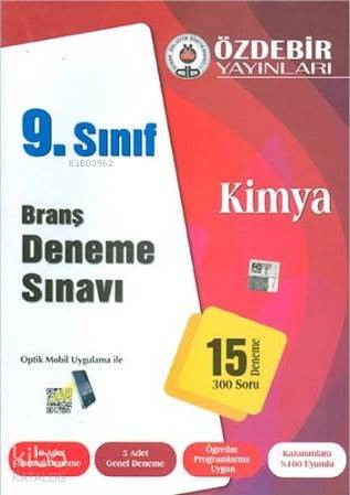 Özdebir 9.Sınıf Kimya Branş Deneme Sınavı