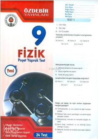 Özdebir 9.Sınıf Poşet Yaprak Test Fizik