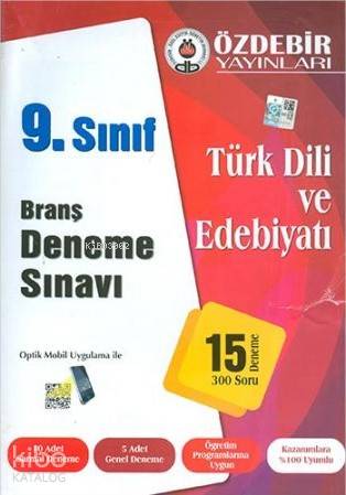Özdebir 9.Sınıf Türk Dili ve Edebiyatı Branş Deneme Sınavı
