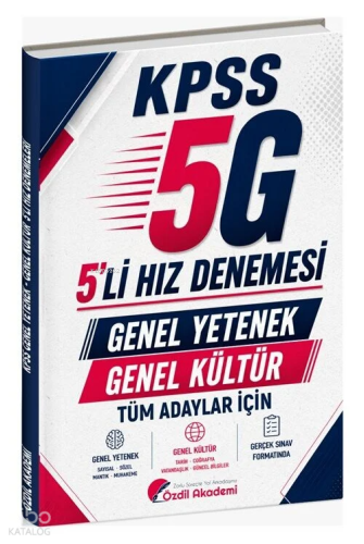 Özdil Akademi KPSS Genel Yetenek Genel Kültür 5G 5'li Hız Denemeleri