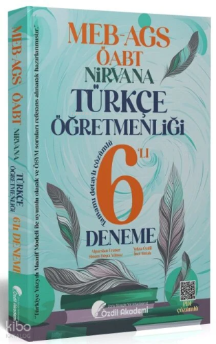 Özdil Akademi ÖABT MEB-AGS Türkçe Öğretmenliği Nirvana 6 Deneme Çözümlü