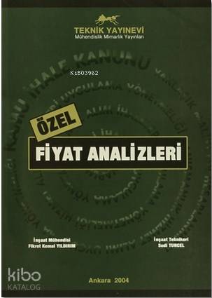 Özel Fiyat Analizleri