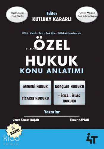 Özel Hukuk Konu Anlatımı