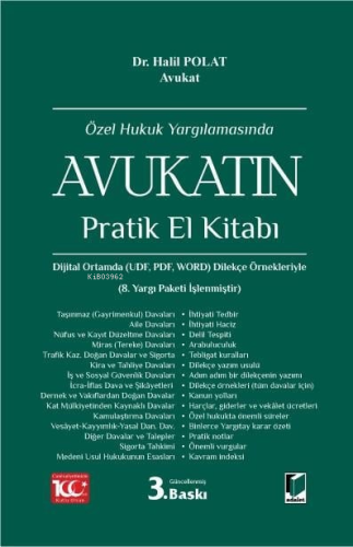 Özel Hukuk Yargılamasında Avukatın Pratik El Kitabı - Kitapiks.com