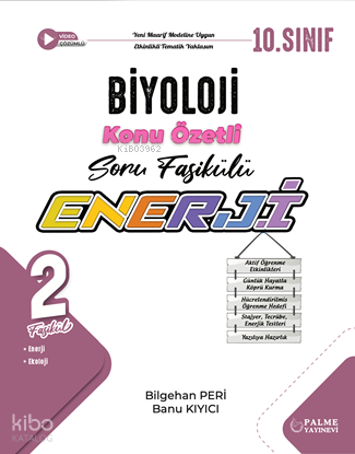 Palme 10. Sınıf Enerji Biyoloji Konu Özetli Soru Fasikülleri (2 Fasikü