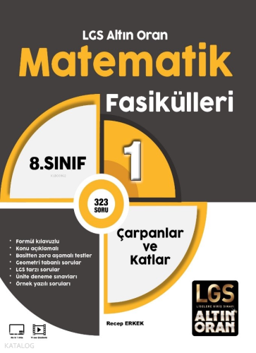 Palme 8.Sınıf LGS Altın Oran Matematik Fasikülleri 1;Çarpanlar ve Katlar