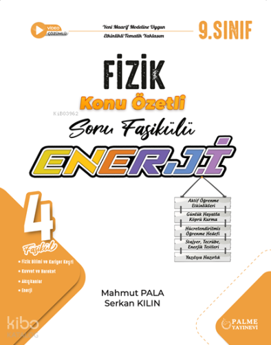 Palme 9. Sınıf Enerji Fizik Konu Özetli Soru Fasikülleri (4 Fasikül)